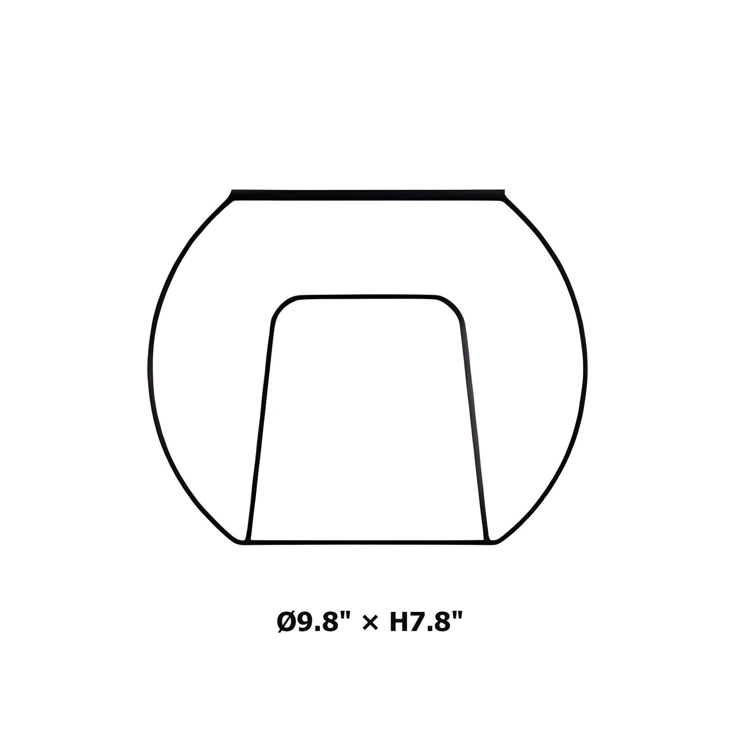 Glo Ceiling / Wall Light - line drawing.