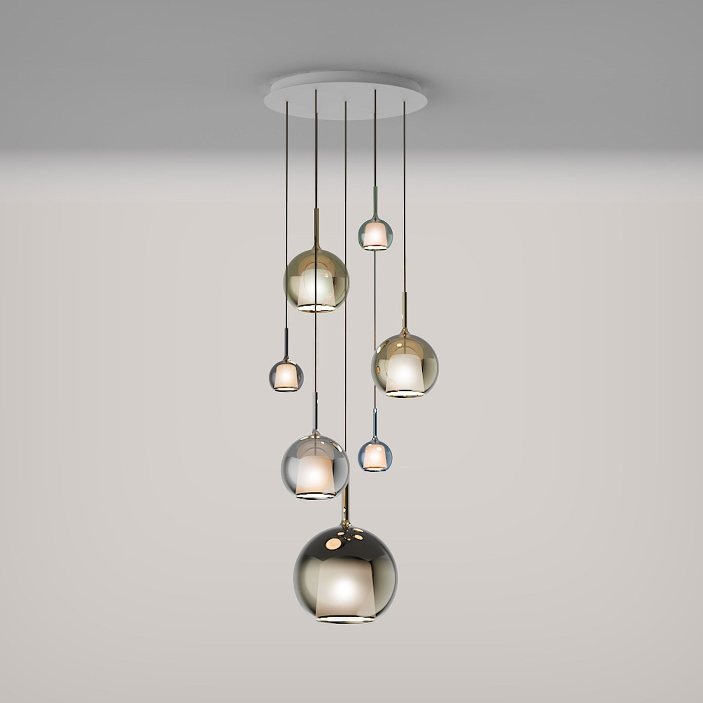 Glo Multi-Light Pendant Light in Detail.