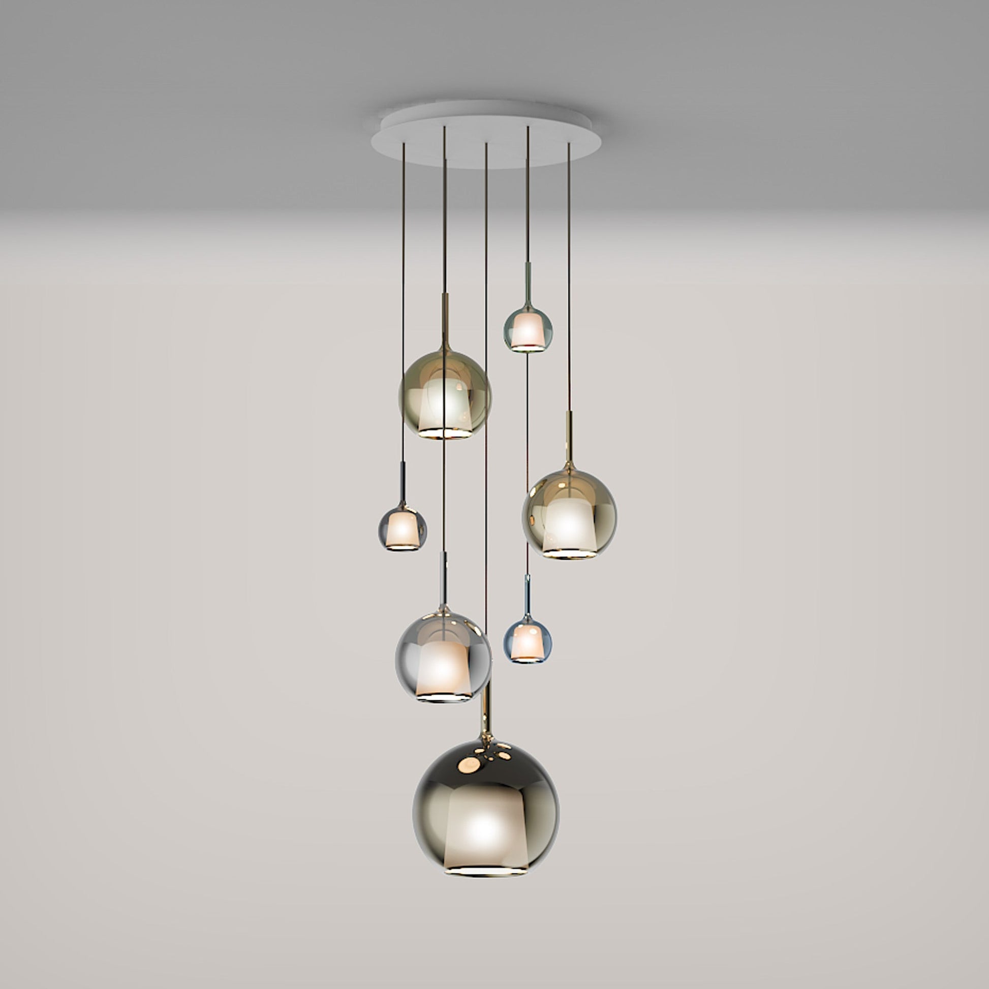 Glo Multi-Light Pendant Light in Detail.