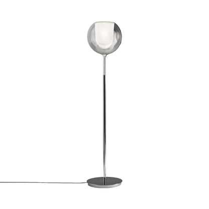 Glo Floor Lamp in Glossy Chrome/Transparent.
