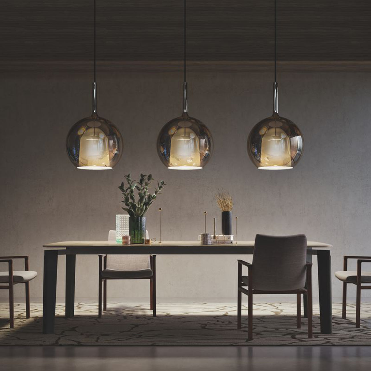 Glo Maxi Pendant Light in dining room.