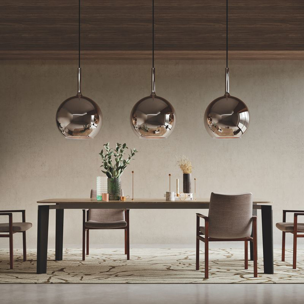 Glo Maxi Pendant Light in dining room.