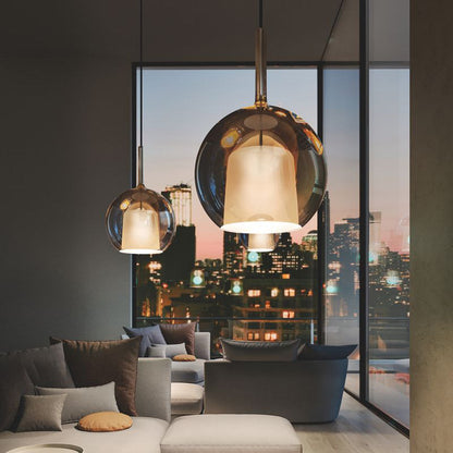 Glo Maxi Pendant Light in living room.