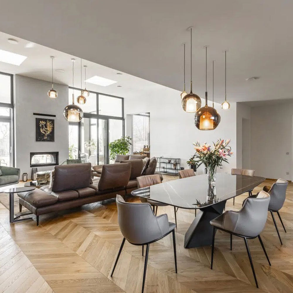 Glo Pendant Light in living room.