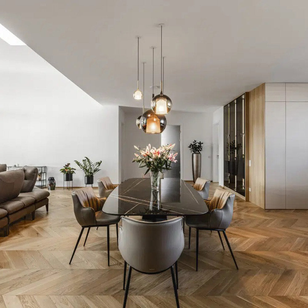 Glo Pendant Light in living room.