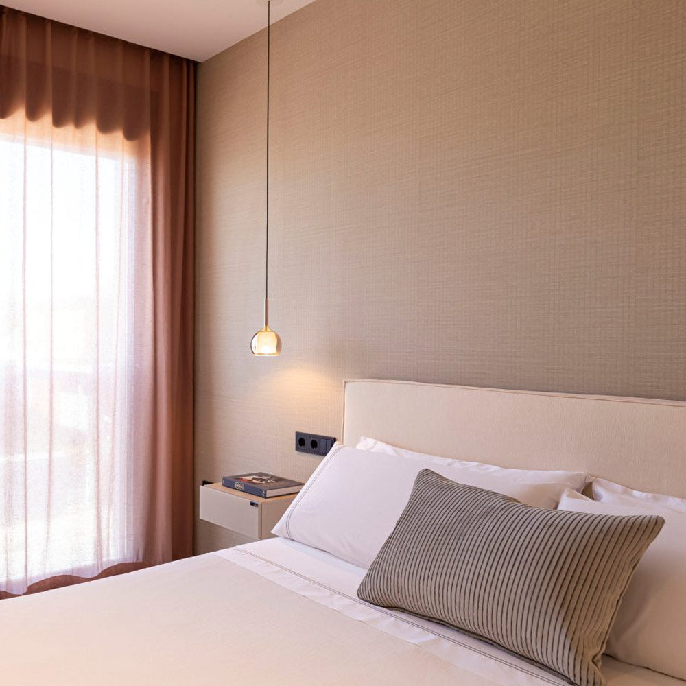 Glo Pendant Light in bedroom.