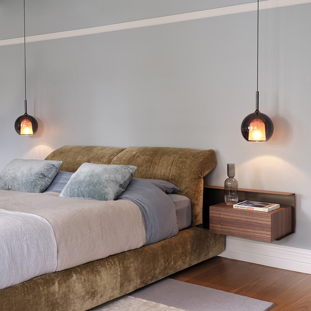 Glo Pendant Light in bedroom.