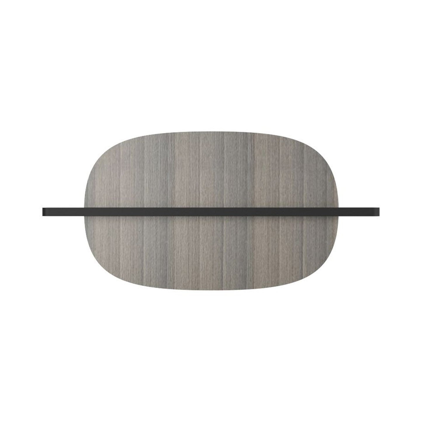 Hang Out LED Wall Light in Oval Greying Ash Wood.