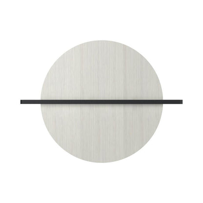 Hang Out LED Wall Light in Round Bleached Ash Wood.