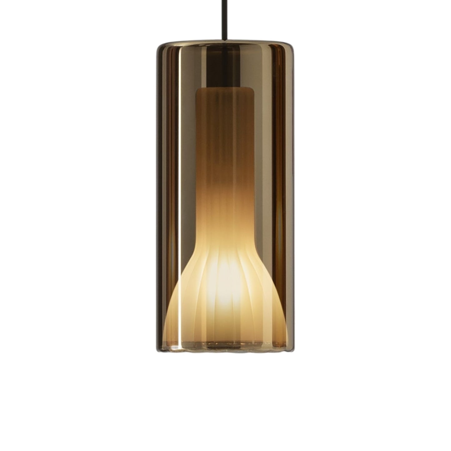 Lit Pendant Light in Gold (Medium).