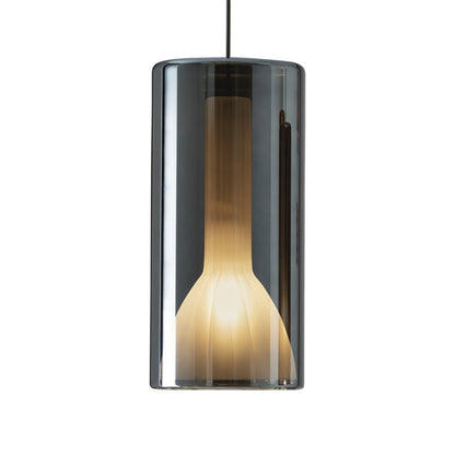 Lit Pendant Light in Blue (Large).