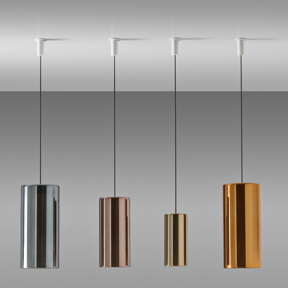Lit Pendant Light in Detail.