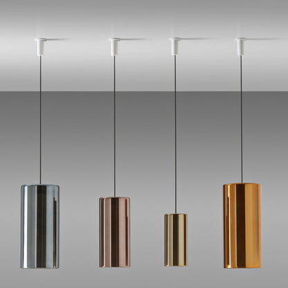 Lit Pendant Light in Detail.