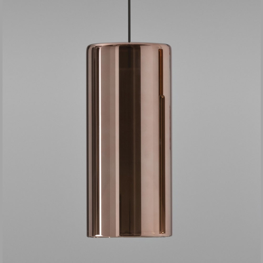Lit Pendant Light in Detail.