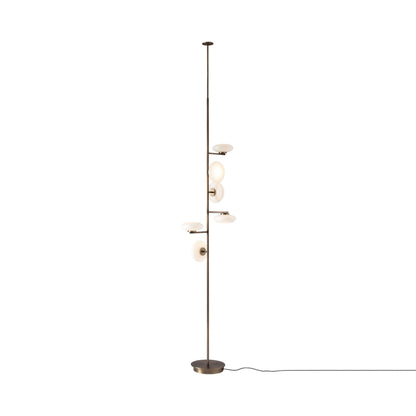 Mami LED Ceiling / Floor Lamp in Brushed Brass (Small).