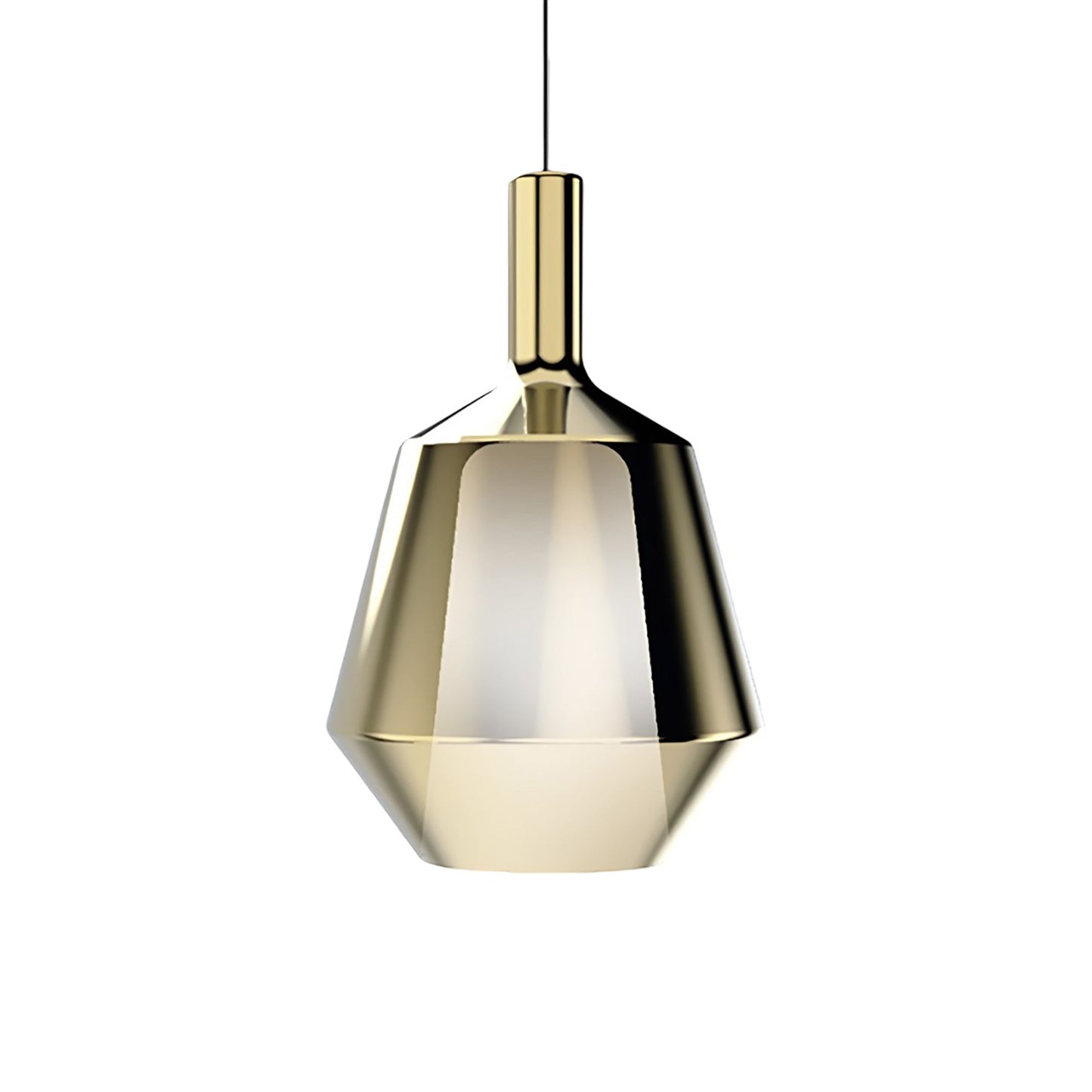 Mom Fatty Pendant Light in Glossy Gold.