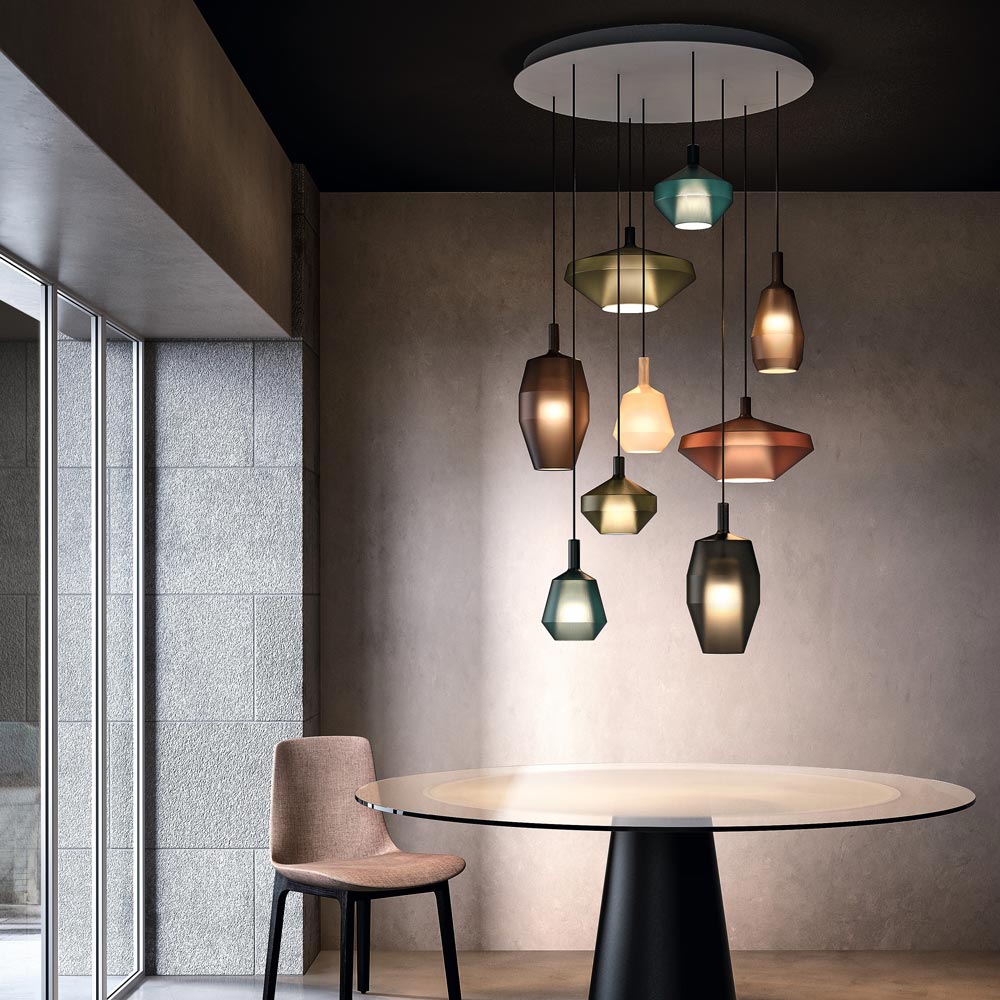 Mom Fatty Pendant Light in living room.
