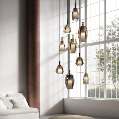 Mom Fatty Pendant Light in living room.