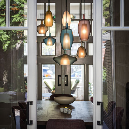 Mom Fatty Pendant Light in living room.