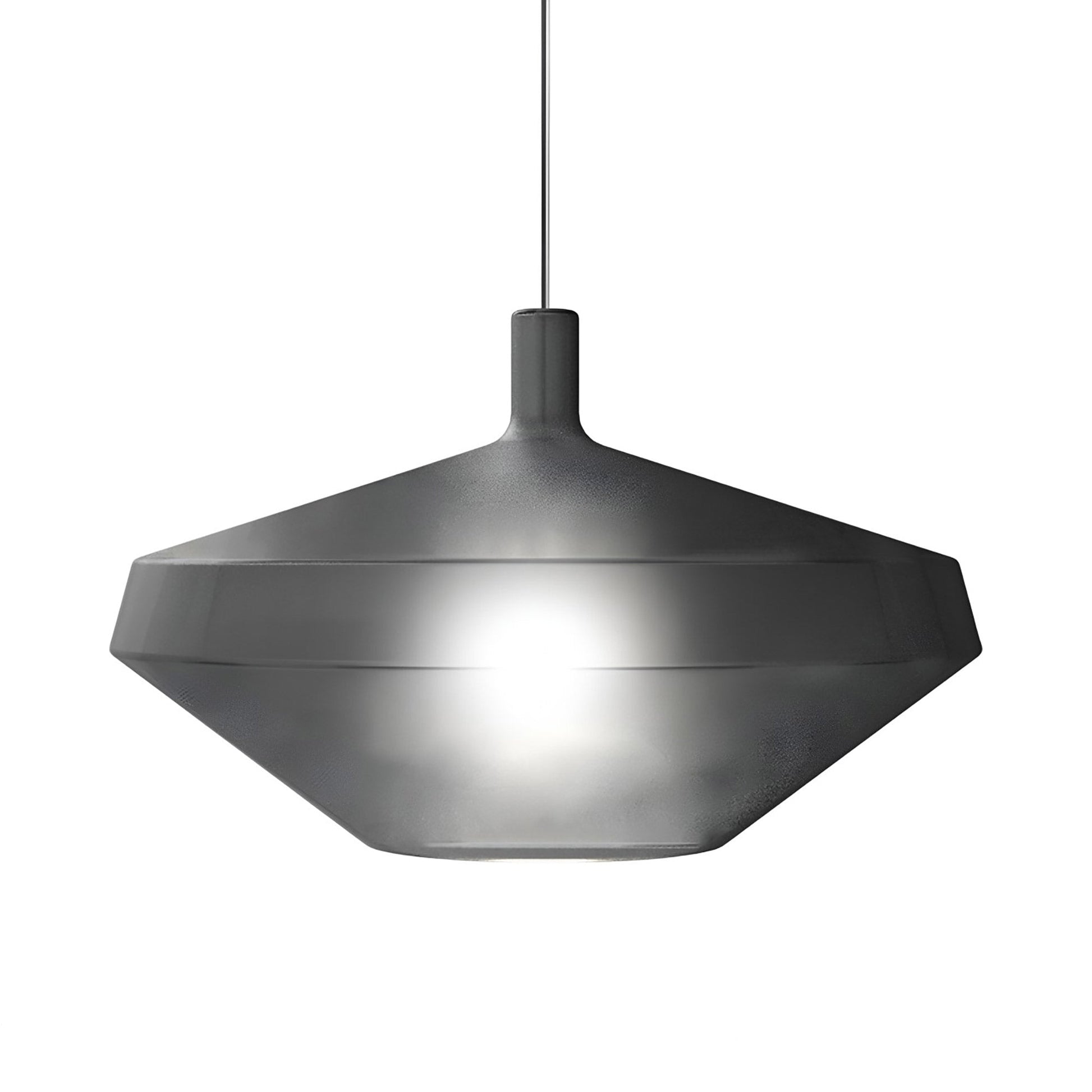 Mom Low Pendant Light in Matt Black.