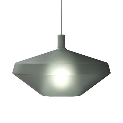 Mom Low Pendant Light in Matt Sage Green.