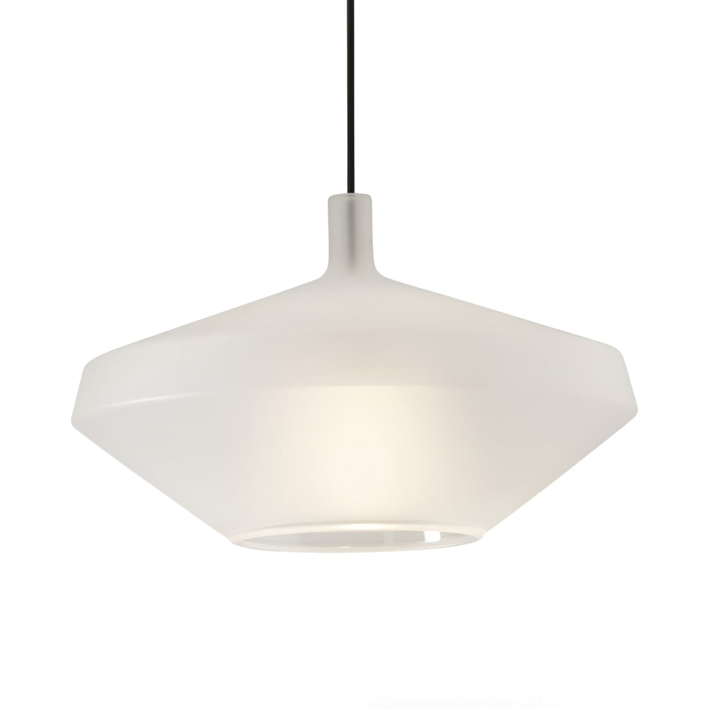 Mom Low Pendant Light in Matt White.