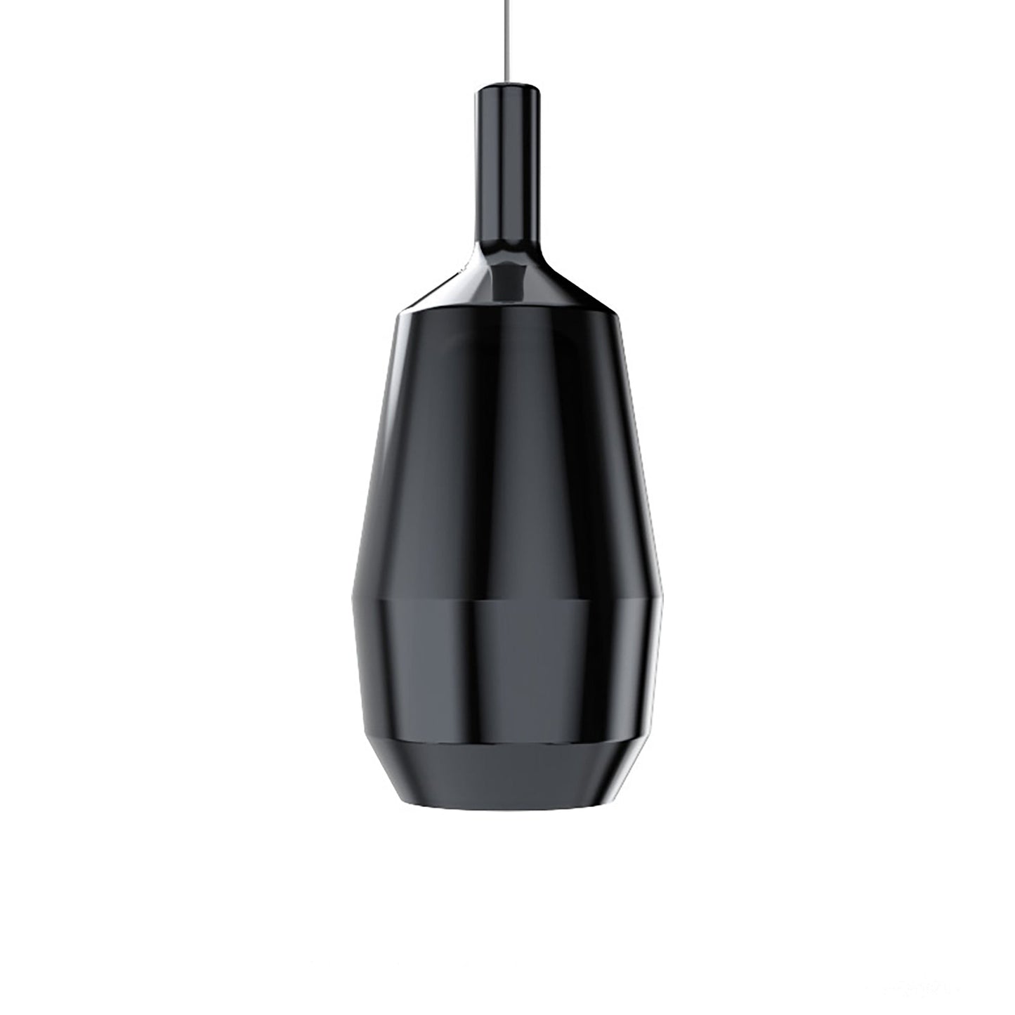 Mom Slim Pendant Light in Glossy Black.