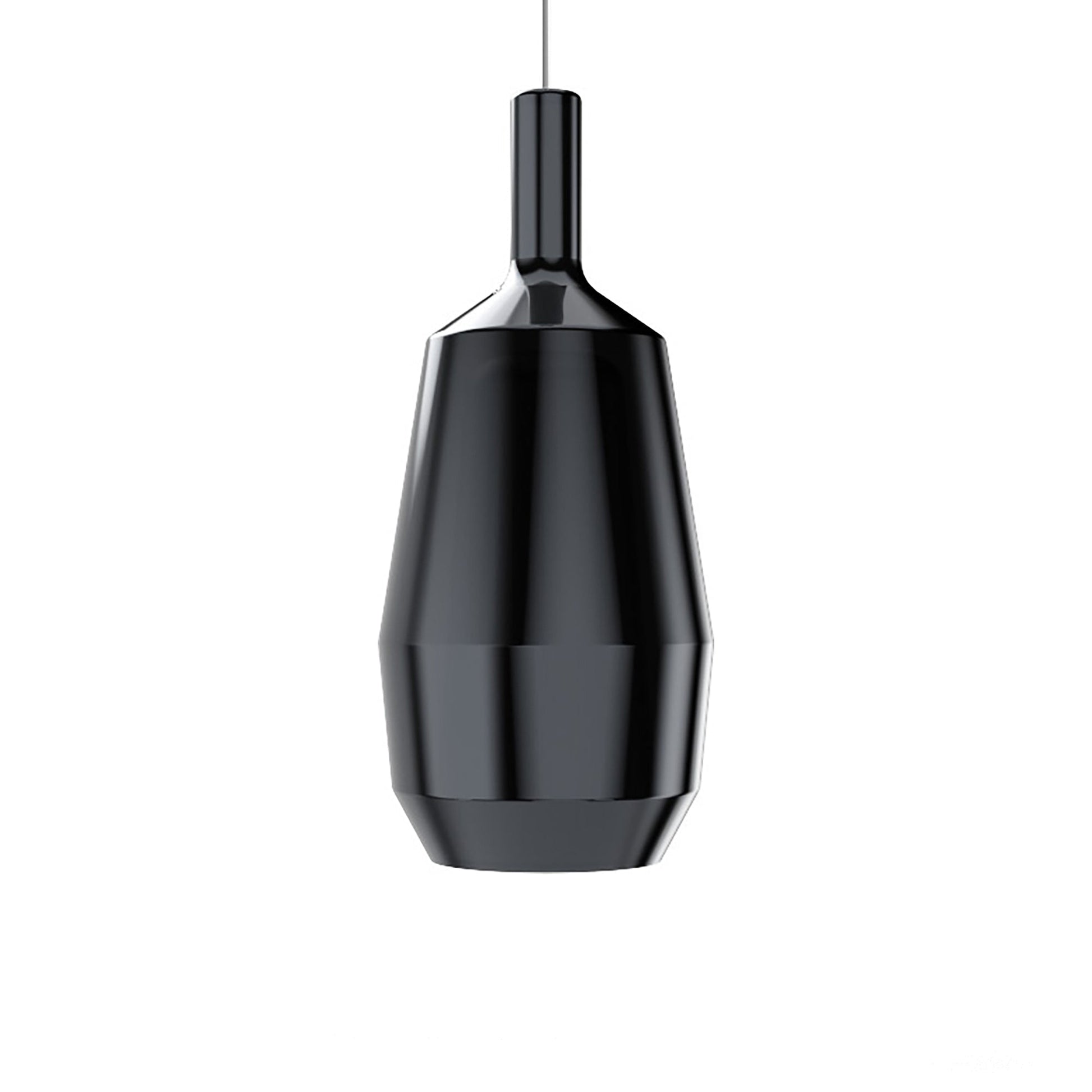 Mom Slim Pendant Light in Glossy Black.