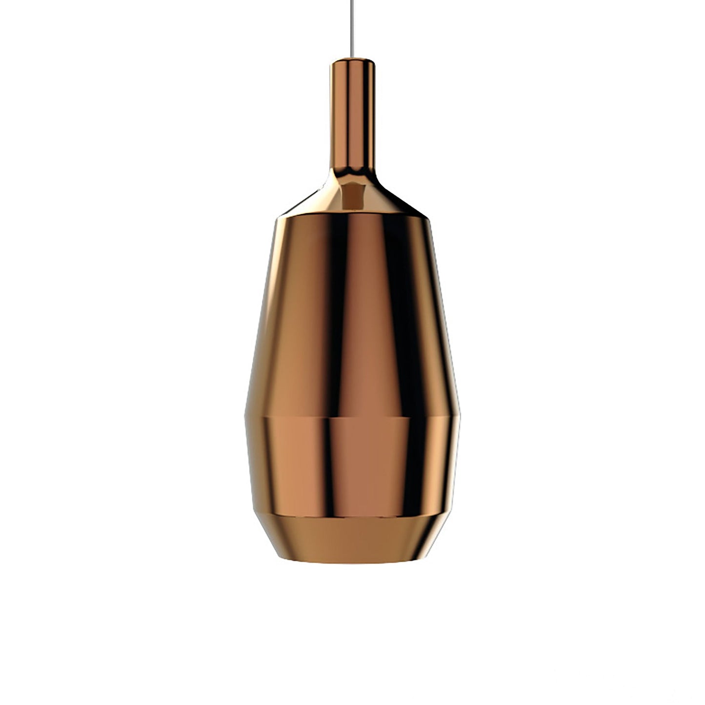 Mom Slim Pendant Light in Glossy Bronze.