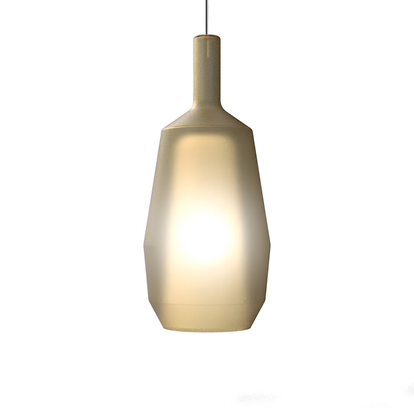 Mom Slim Pendant Light in Matt Mustard.