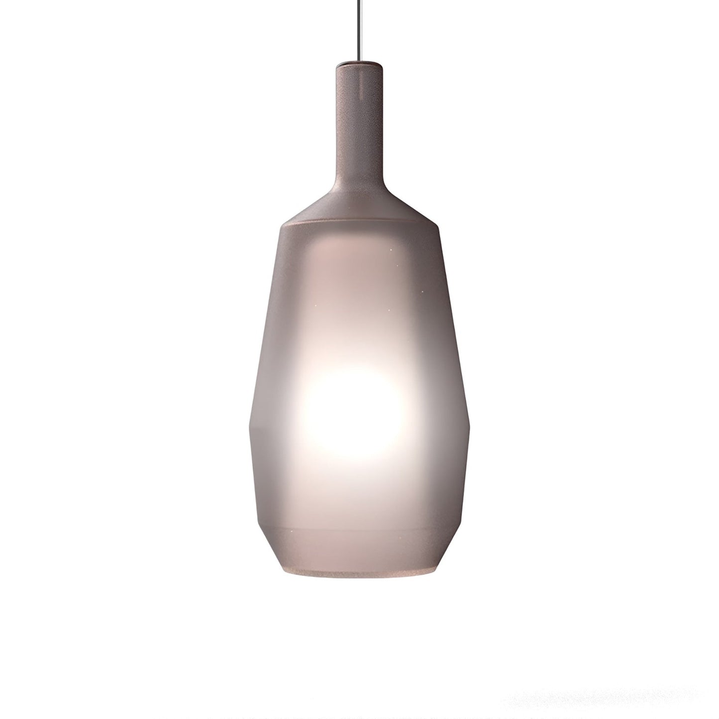 Mom Slim Pendant Light in Matt Powder Pink.