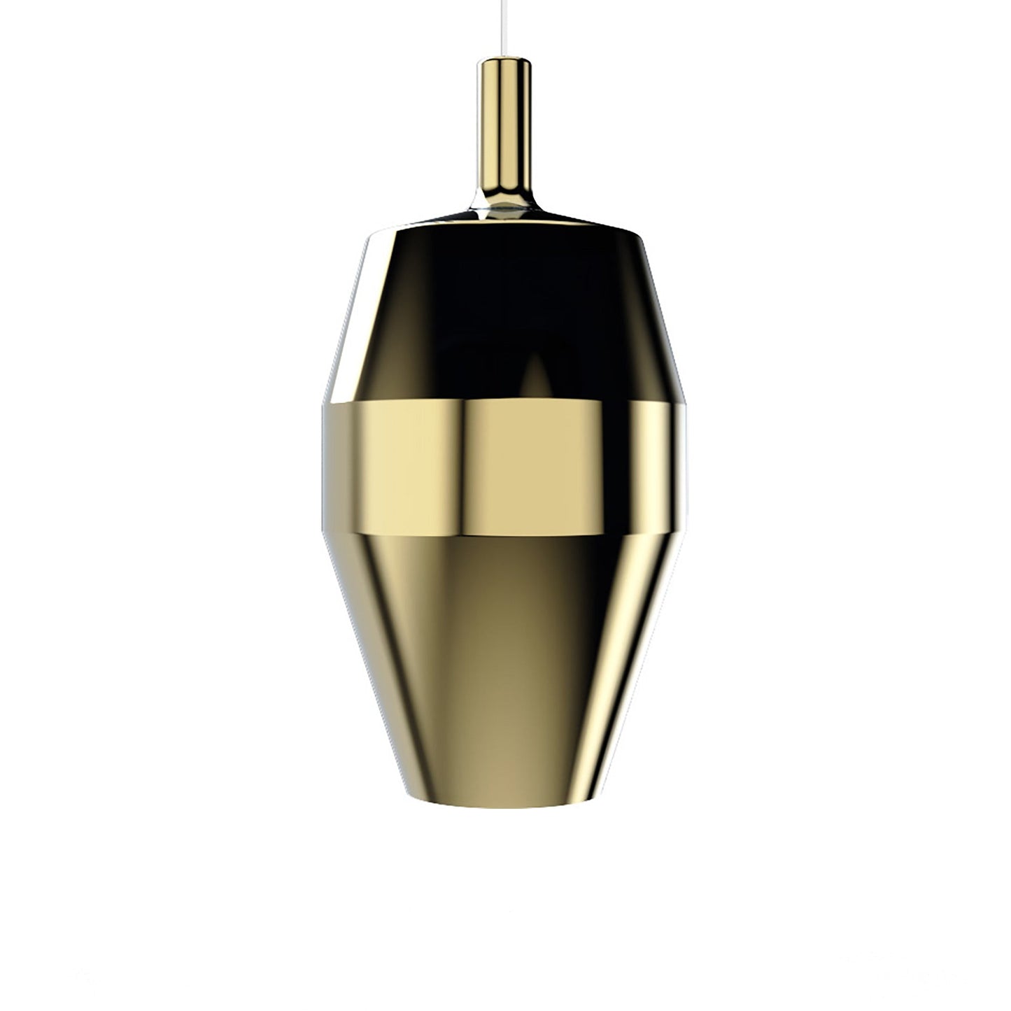 Mom Tall Pendant Light in Glossy Gold.