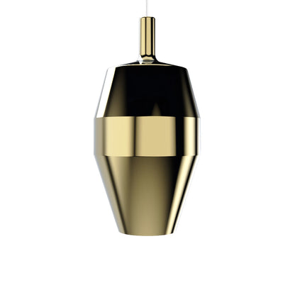 Mom Tall Pendant Light in Glossy Gold.