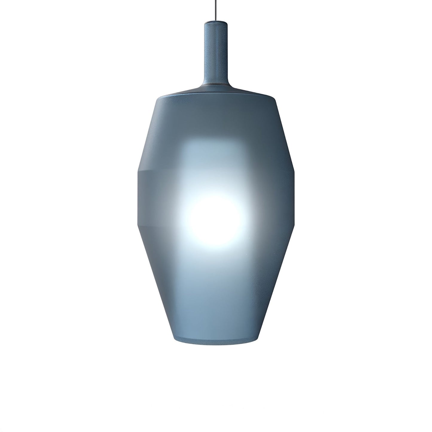 Mom Tall Pendant Light in Matt Blue Avio.