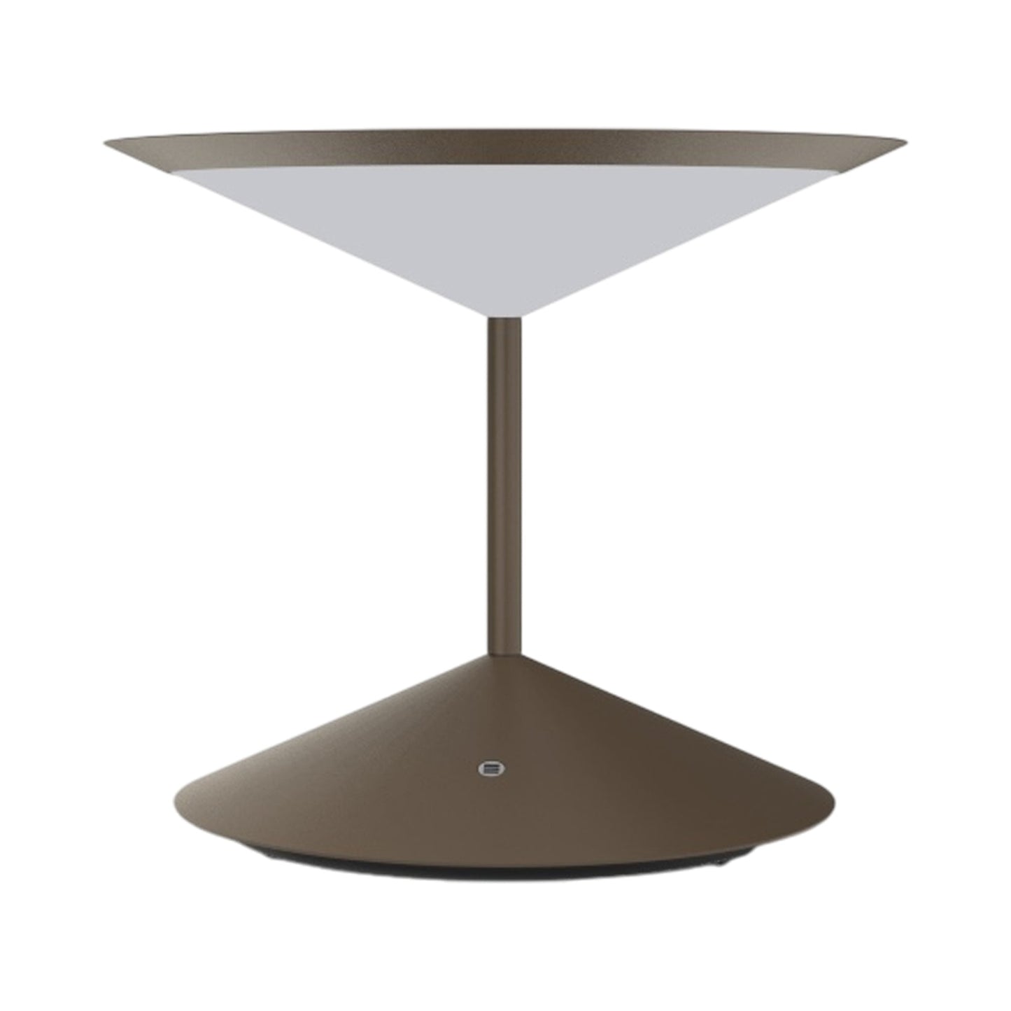 Narciso LED Rechargeable Table Lamp in Matt Bronze.