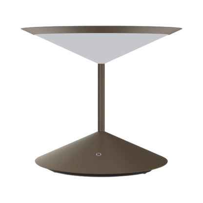 Narciso LED Rechargeable Table Lamp in Matt Bronze.