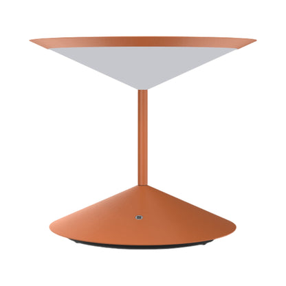 Narciso LED Rechargeable Table Lamp in Orange.