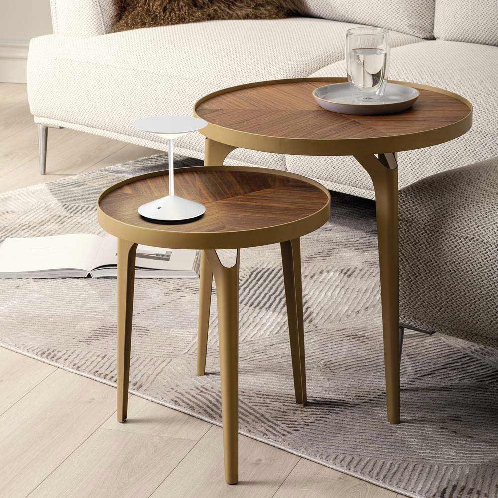 Narciso LED Rechargeable Table Lamp in living room.