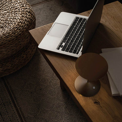 Narciso LED Rechargeable Table Lamp in living room.