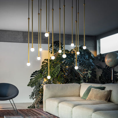Storm LED Pendant Light in living room.