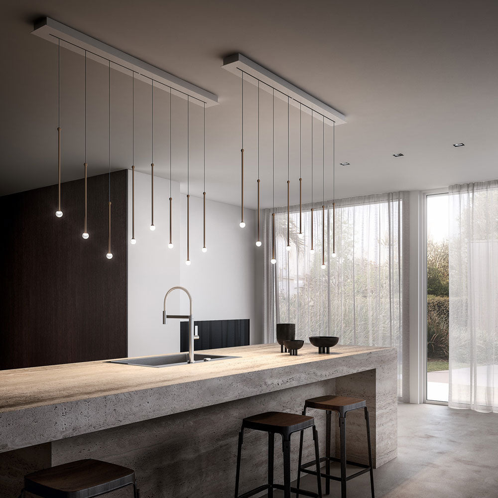Storm LED Pendant Light in kitchen.