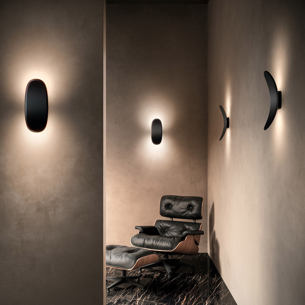 Vela LED Wall Light in living room.