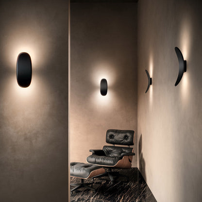 Vela LED Wall Light in living room.