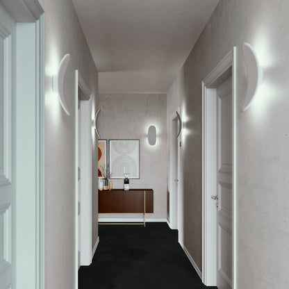 Vela LED Wall Light in hallway.