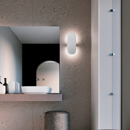 Vela LED Wall Light in bathroom.