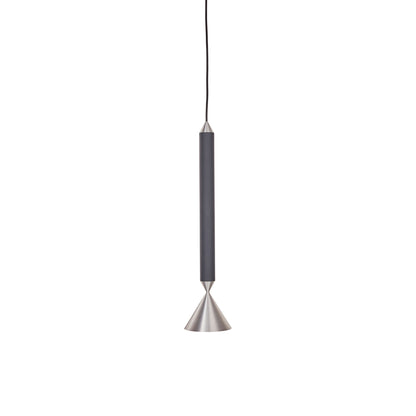 Apollo Pendant Light in Black Ink/Aluminum (Small/GU10).