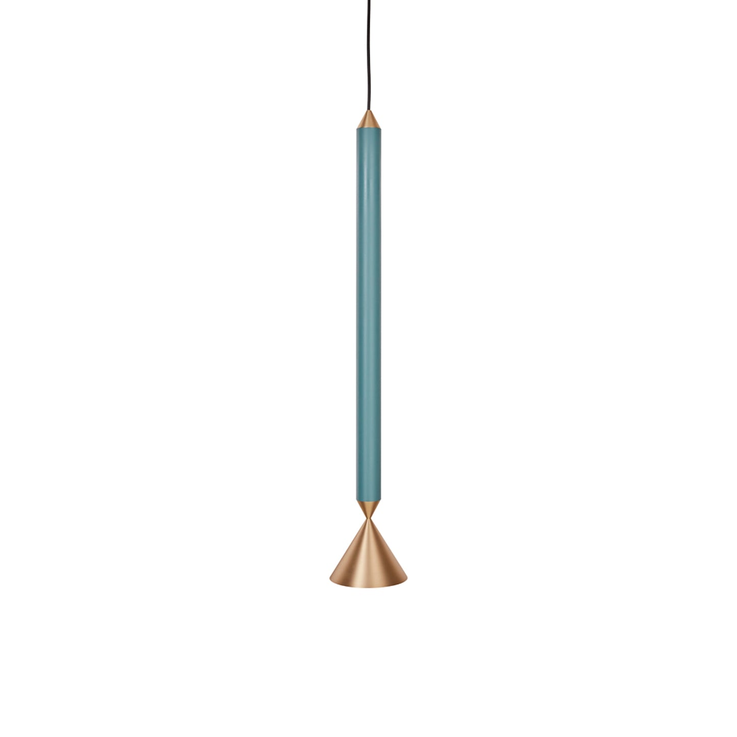 Apollo Pendant Light in Deep Sea/Brass (Medium/G9).
