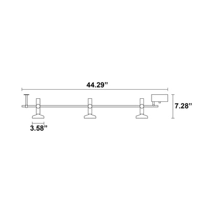 Blend Ceiling Light - line drawing.