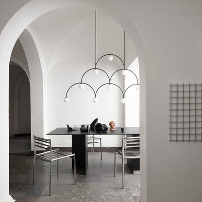 Bounce Pendant Light in living room.
