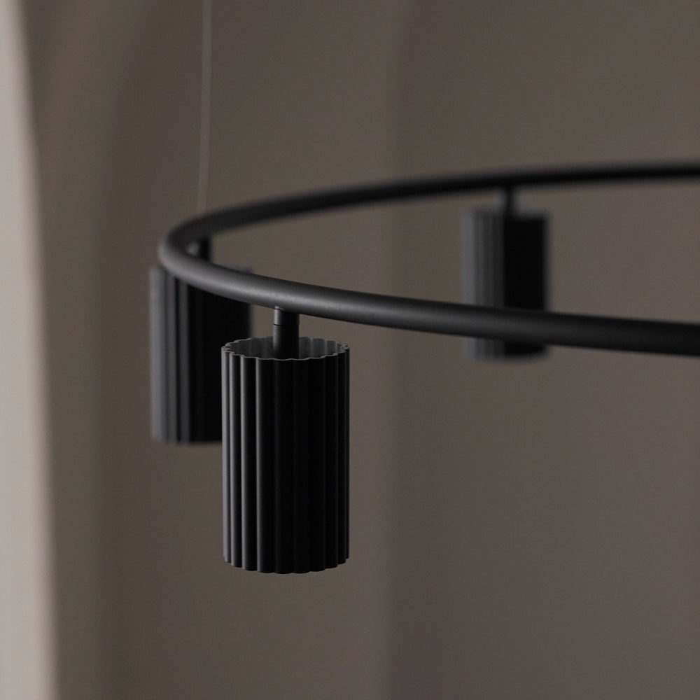 Donna Circle Pendant Light in Detail.